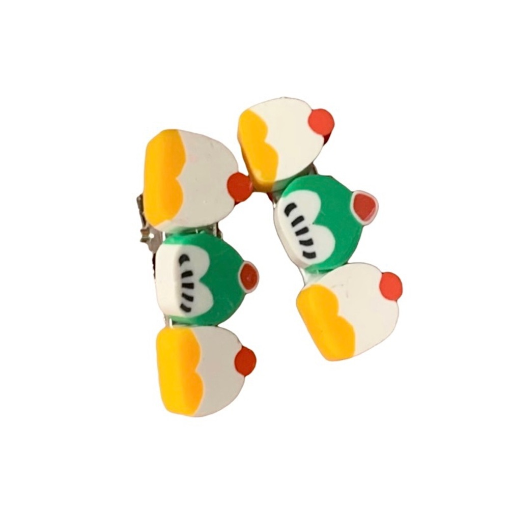 Handmade Cupcake Hair Clips